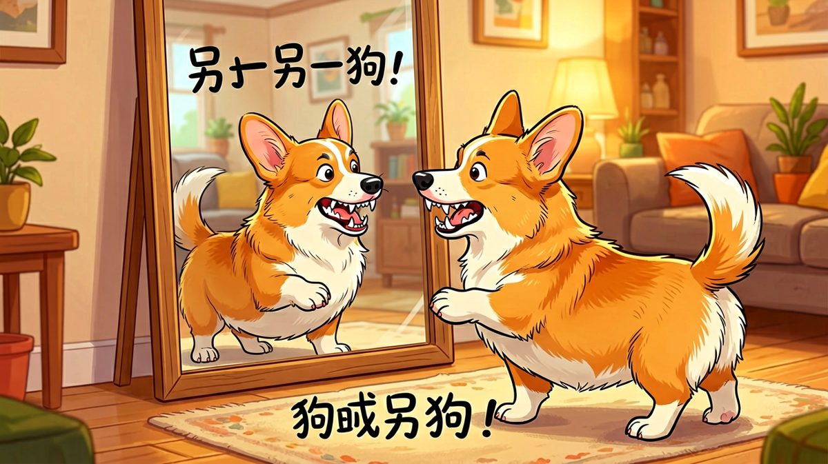 柯基：哪来的家伙！跟我长得一样还敢在我家猖狂！