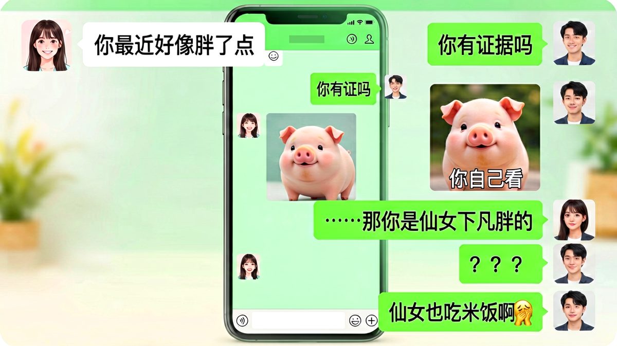 胖了也要被夸成仙女，男朋友求生欲拉满