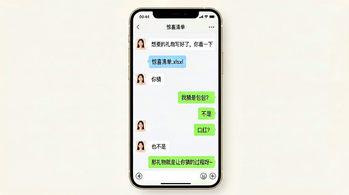 让男朋友猜礼物的过程本身就是礼物，绝了