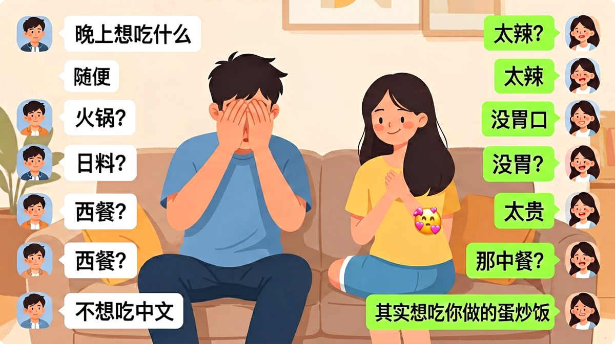 '随便'是两个字的终极陷阱