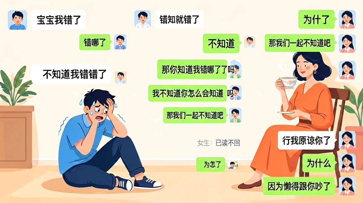 吵不动了，这才是真正的'原谅'