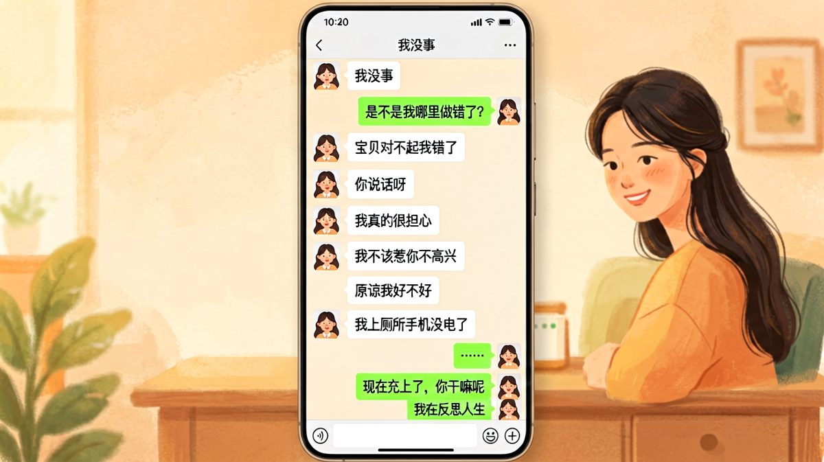 "我没事"是情侣间最可怕的三个字。