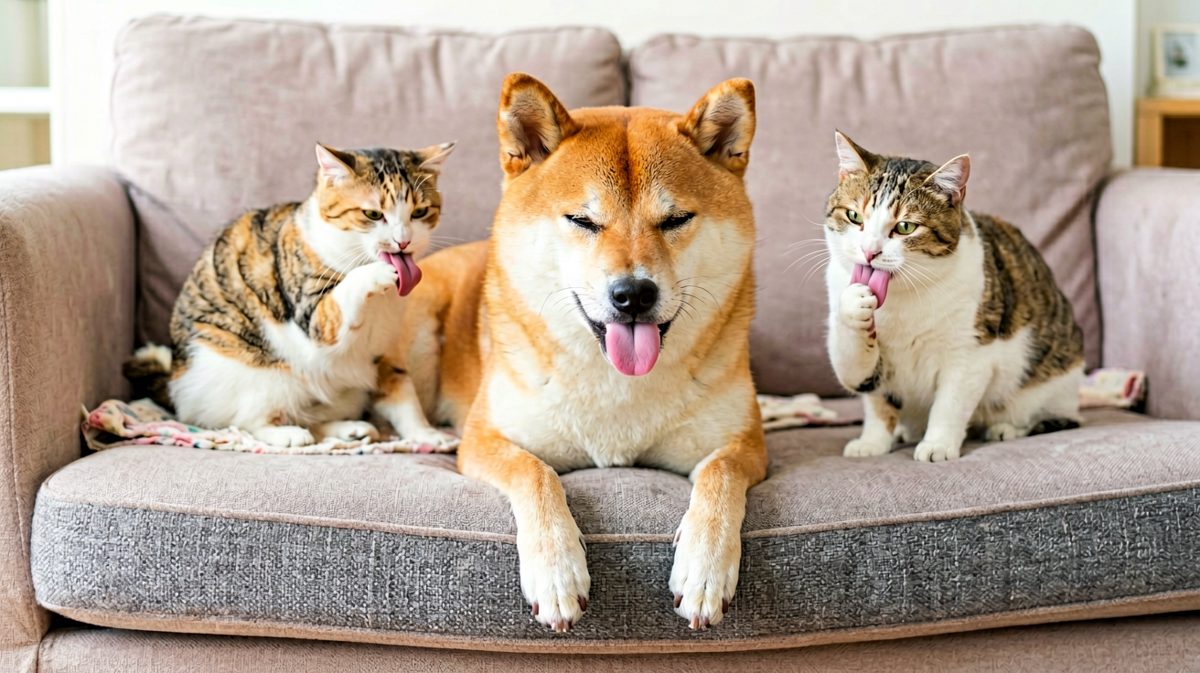 柴犬：我不想活了……但沙发好软我不想动