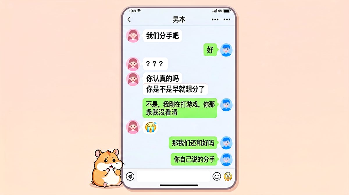 一个打游戏的疏忽差点酿成一场分手，男生的求生欲在最后一刻才上线。