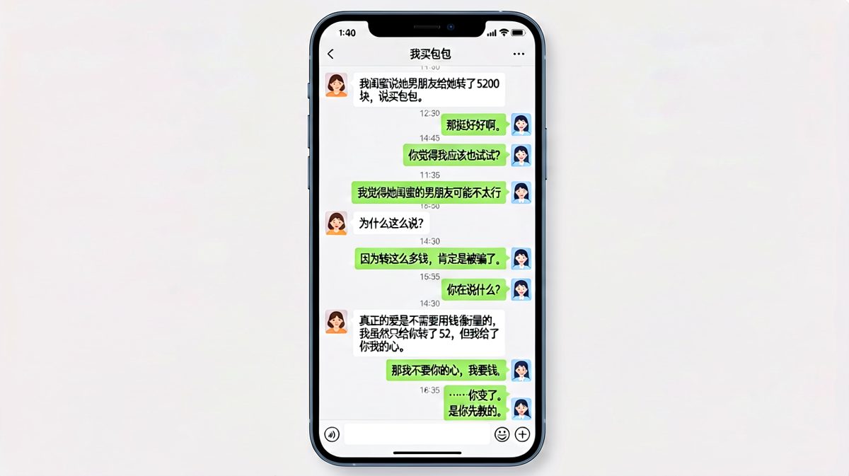 男生用道德绑架省钱，女生直接反向操作