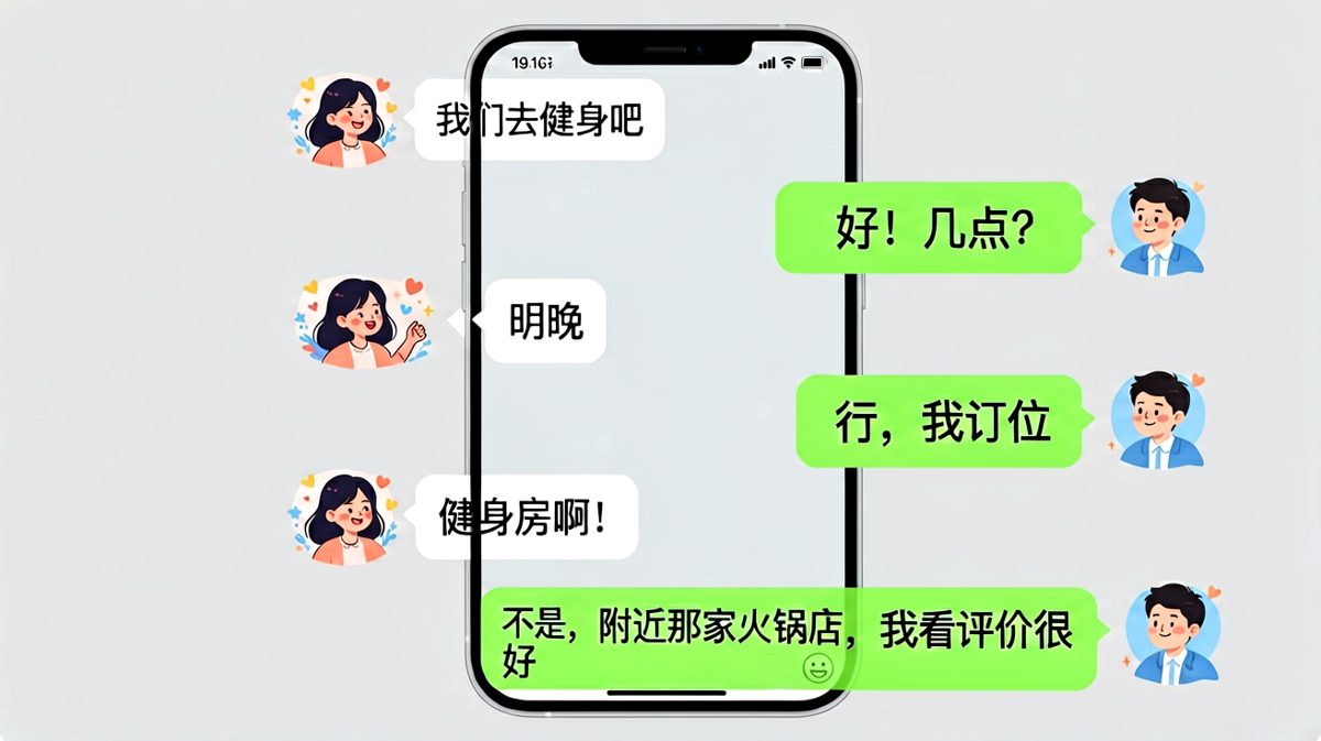 说好去健身结果订了火锅店，男生套路满分