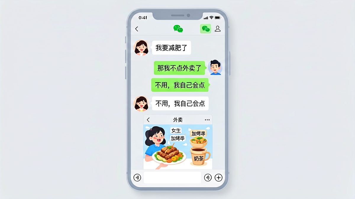 嘴上说减肥，手里没停——外卖截图当场抓获