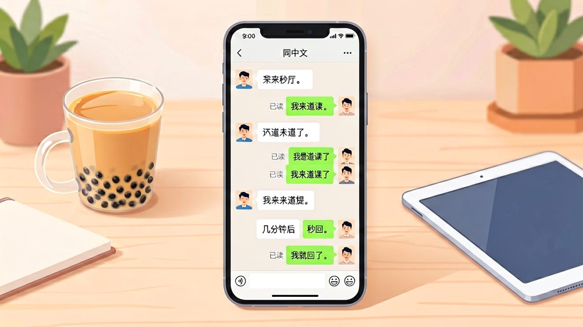 当男生发现女生回复越来越慢时，他开始慌了