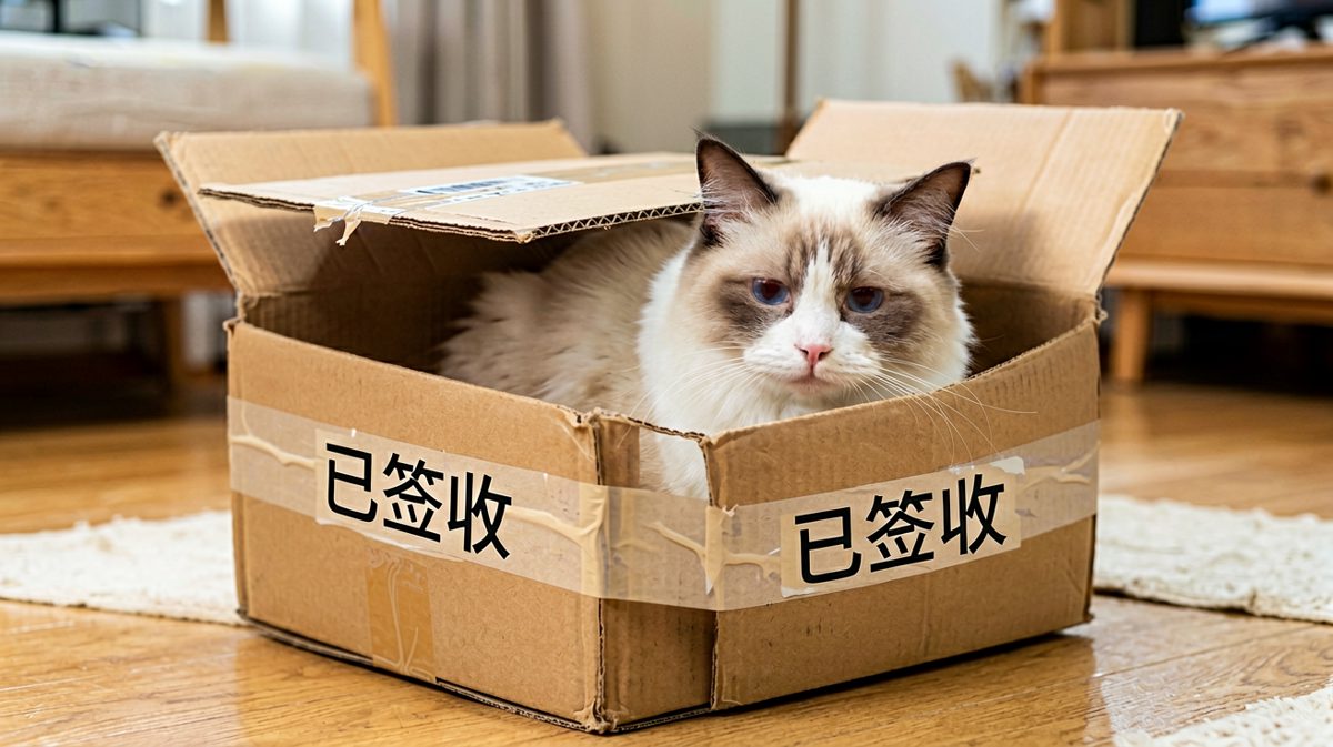 是谁把我的猫粮换成了包装盒？？