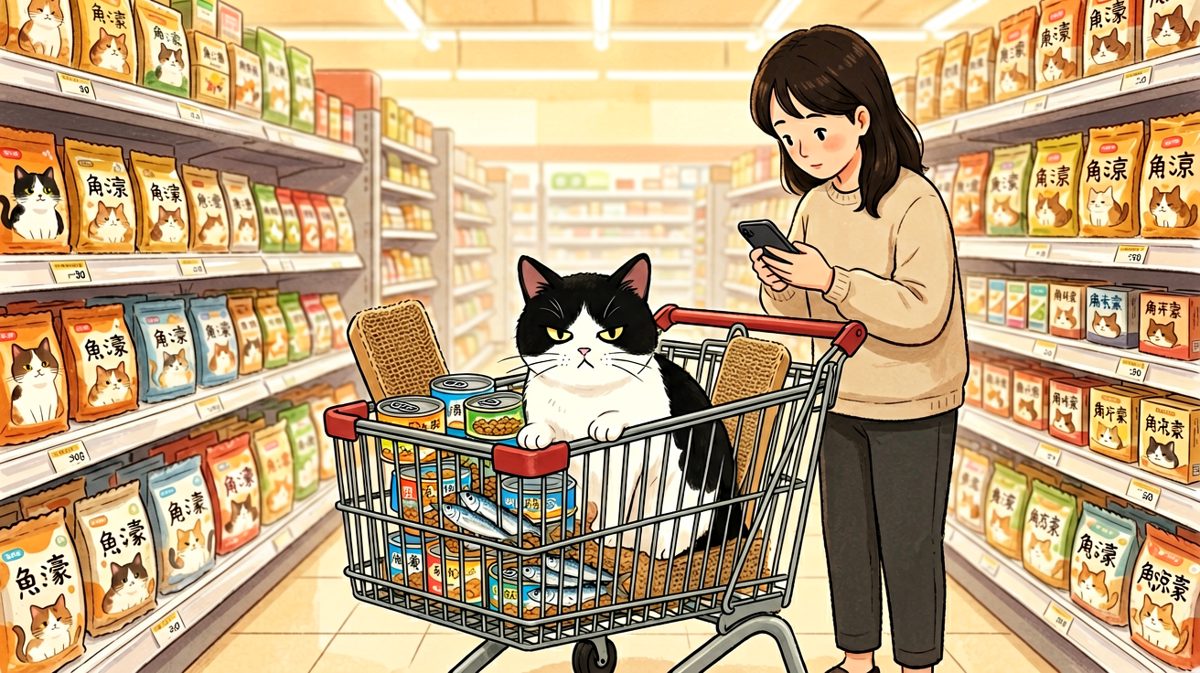 奶牛猫：本喵今日采购清单——全部！统统都给我！