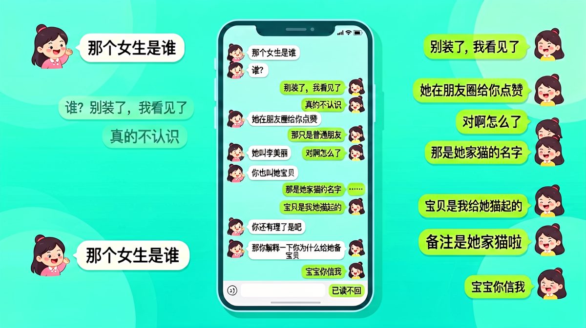 吃醋女朋友的极限施压，男生解释到窒息