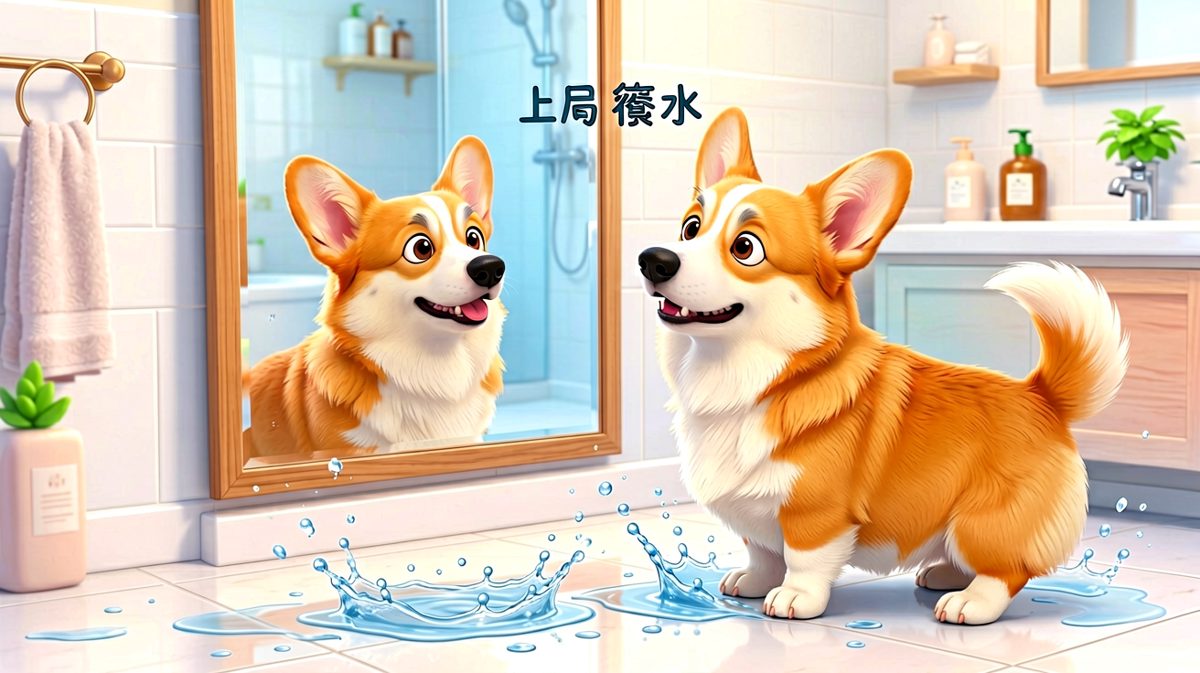 这只狗怎么这么可爱！——哦原来是我。