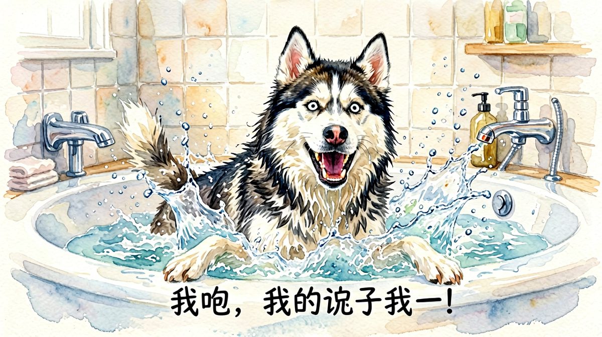 洗澡是什么？这是我在冲浪！
