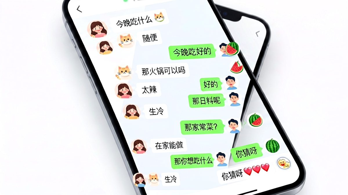 '随便'是情侣对话中最危险的四个字