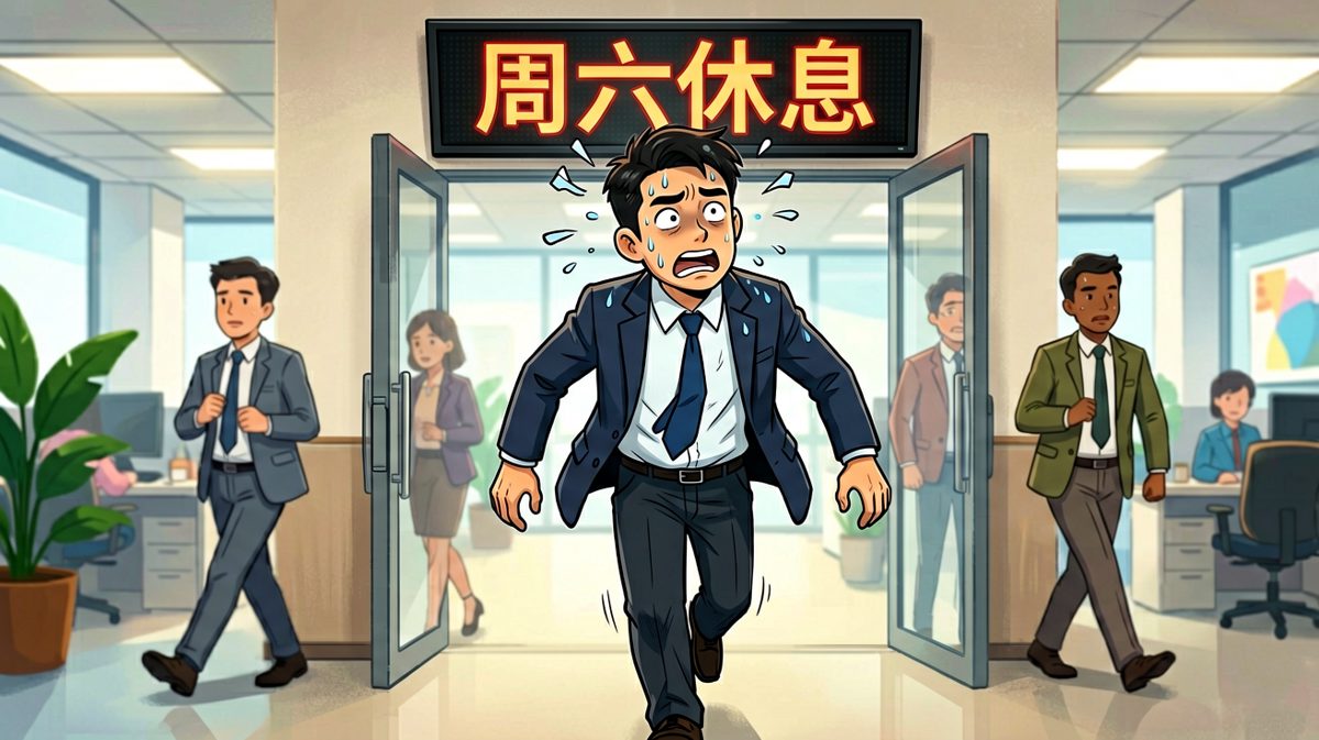 冲到公司才发现今天是周六
