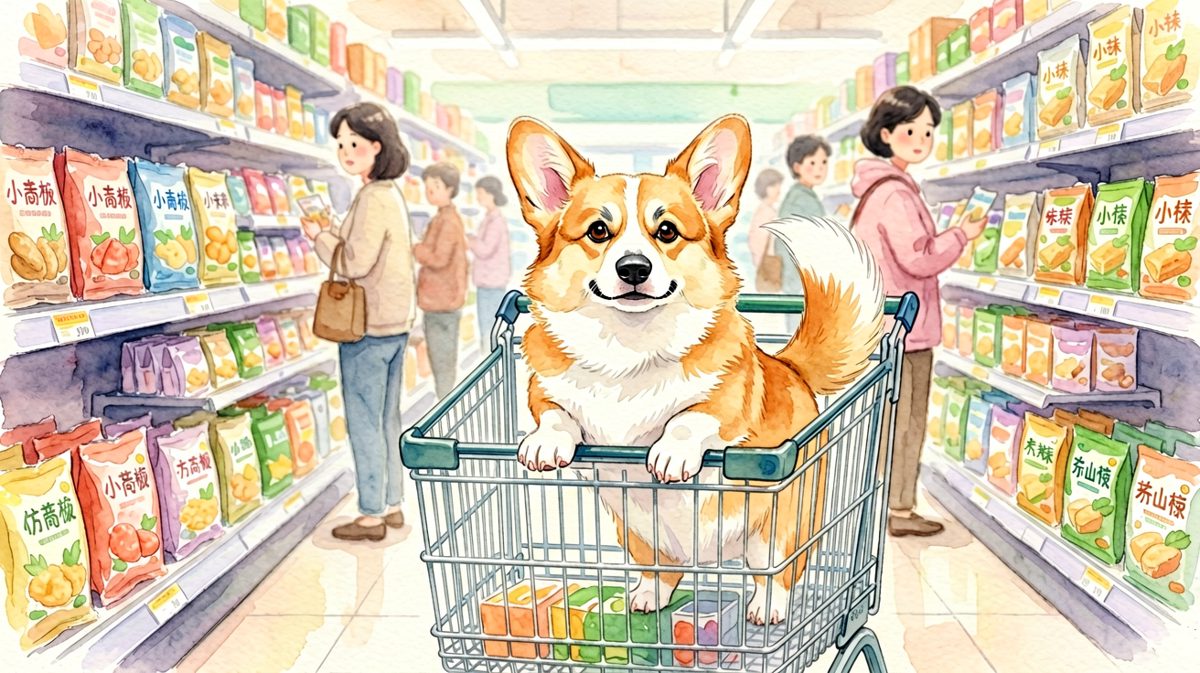 柯基：本汪今天要采购全宇宙的零食