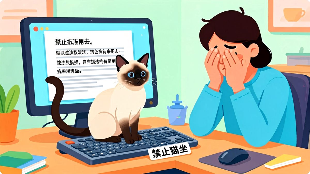 主人：我的工作，被猫彻底搞砸了