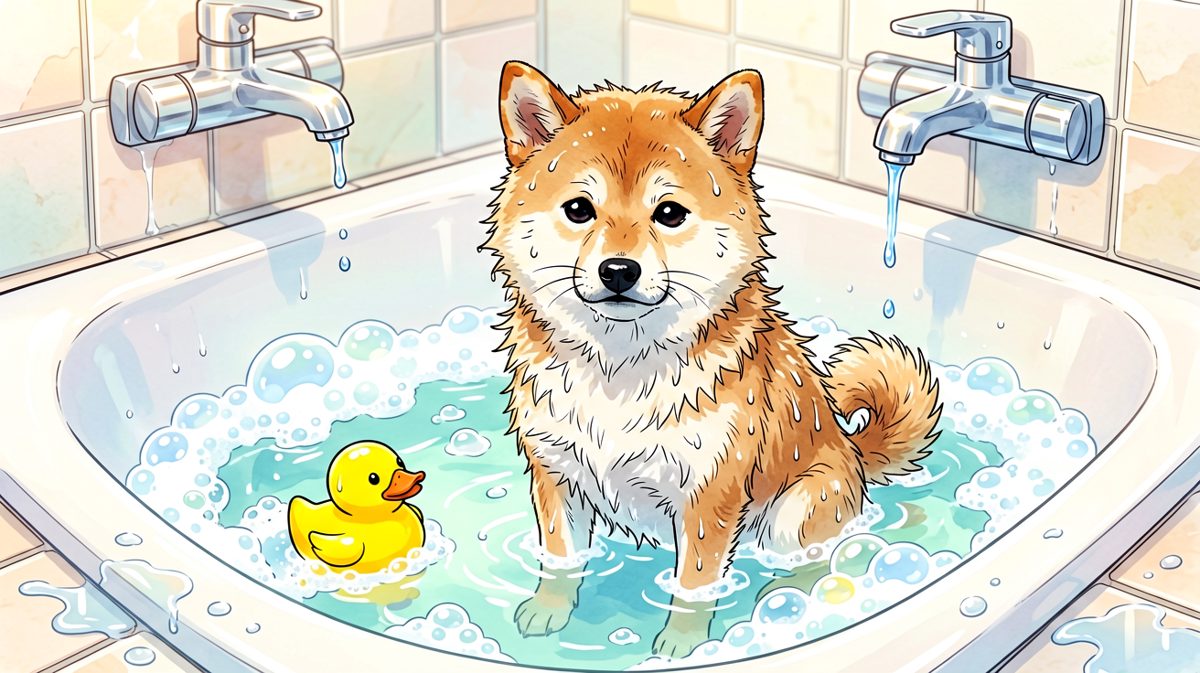 柴犬：洗澡是对狗生的最大考验