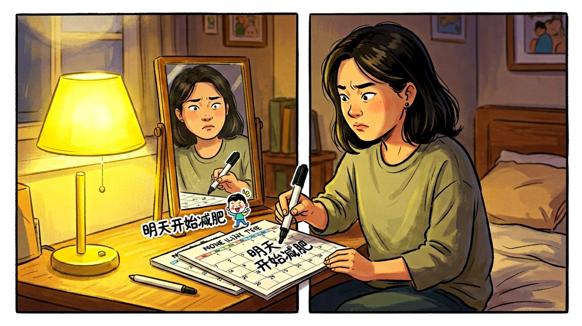 今天破功没关系，明天一定是新的开始！