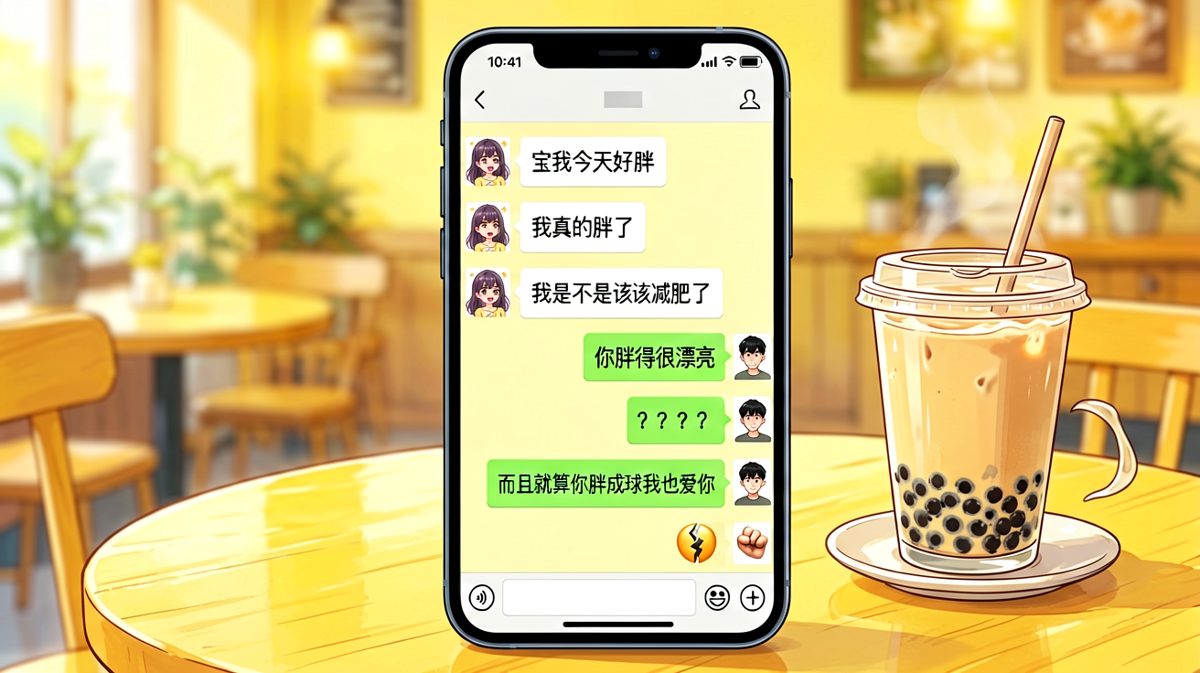 求生欲满分却越说越错，男友用一句话证明了真诚才是必杀技。