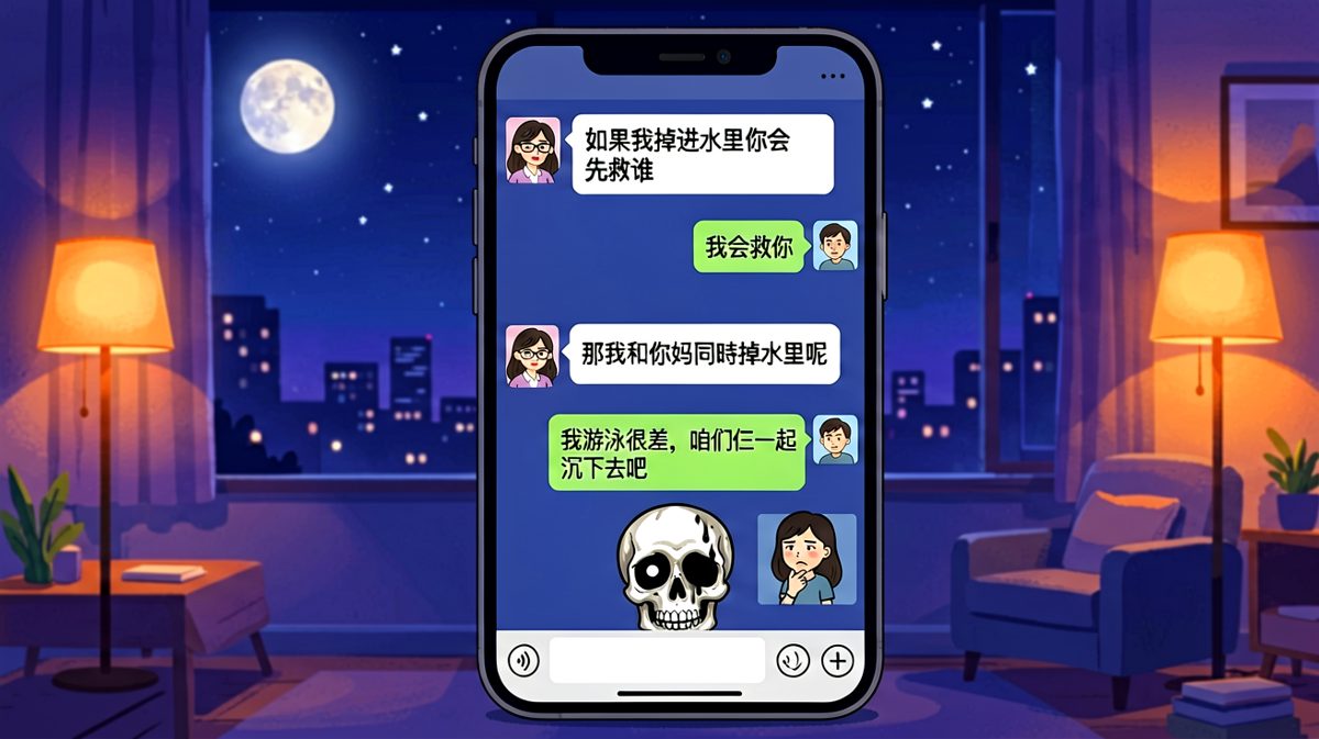送命题的正确打开方式：不选边站，直接一起沉，男友的摆烂式求生堪称教科书。