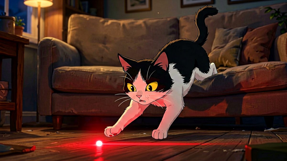 猫：今日KPI，抓住那个红点点，绝不妥协！