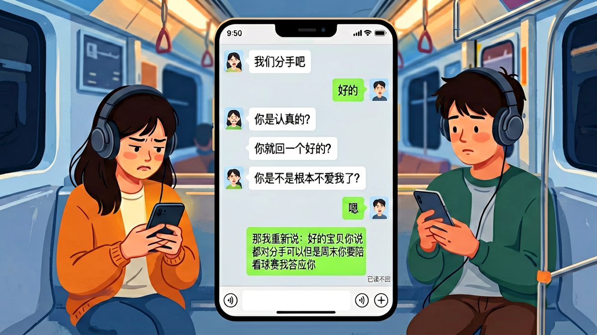 一句'好的'差点让他同时失去女朋友和球赛，社死现场。