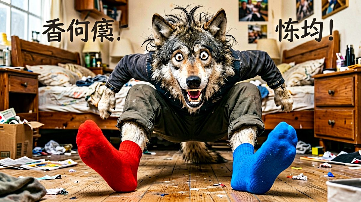 袜子穿反了都没发现
