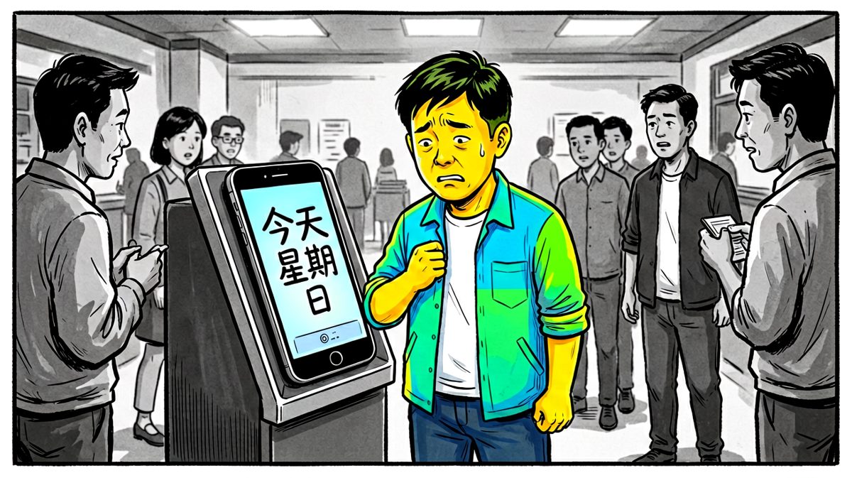 到公司才发现今天是周日