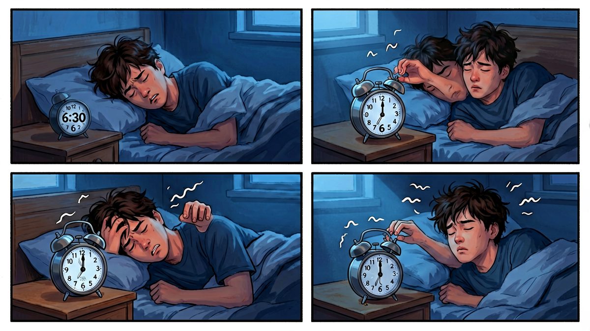 闹钟响了，但我的手有自己的想法