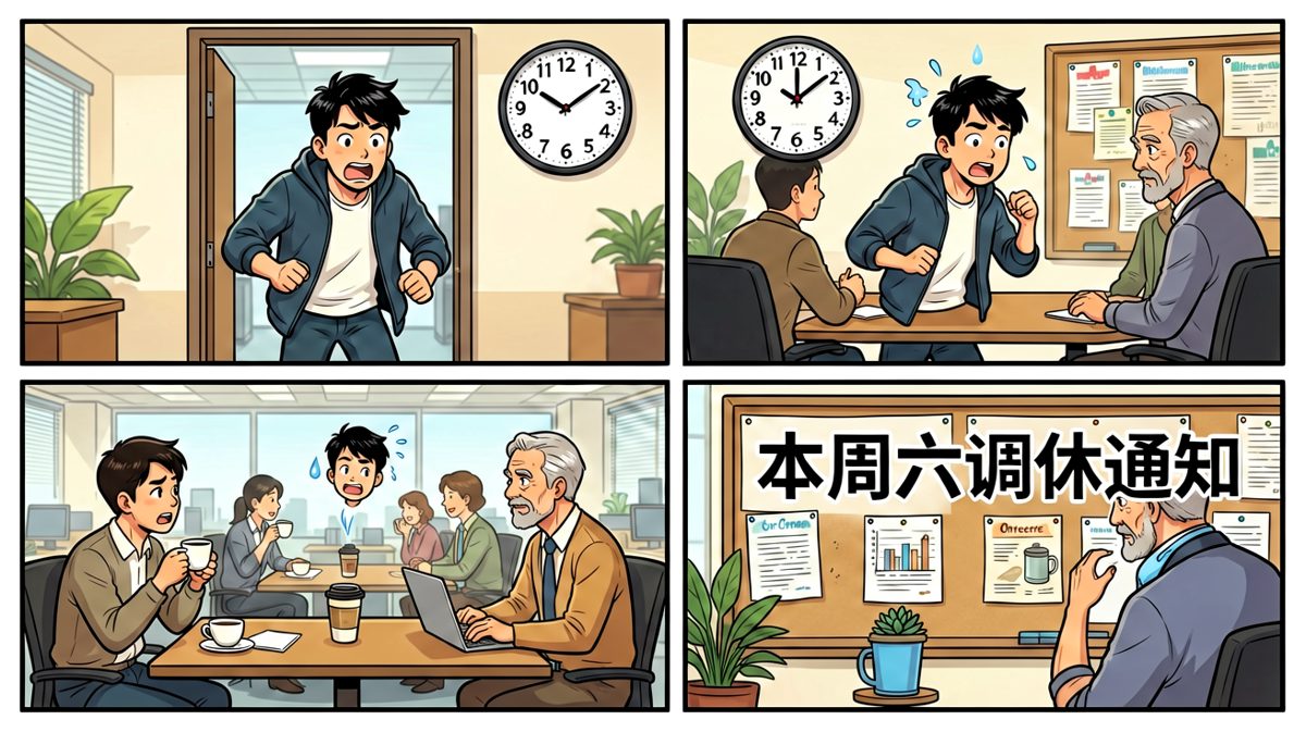 白干了……今天原来是周六啊！！
