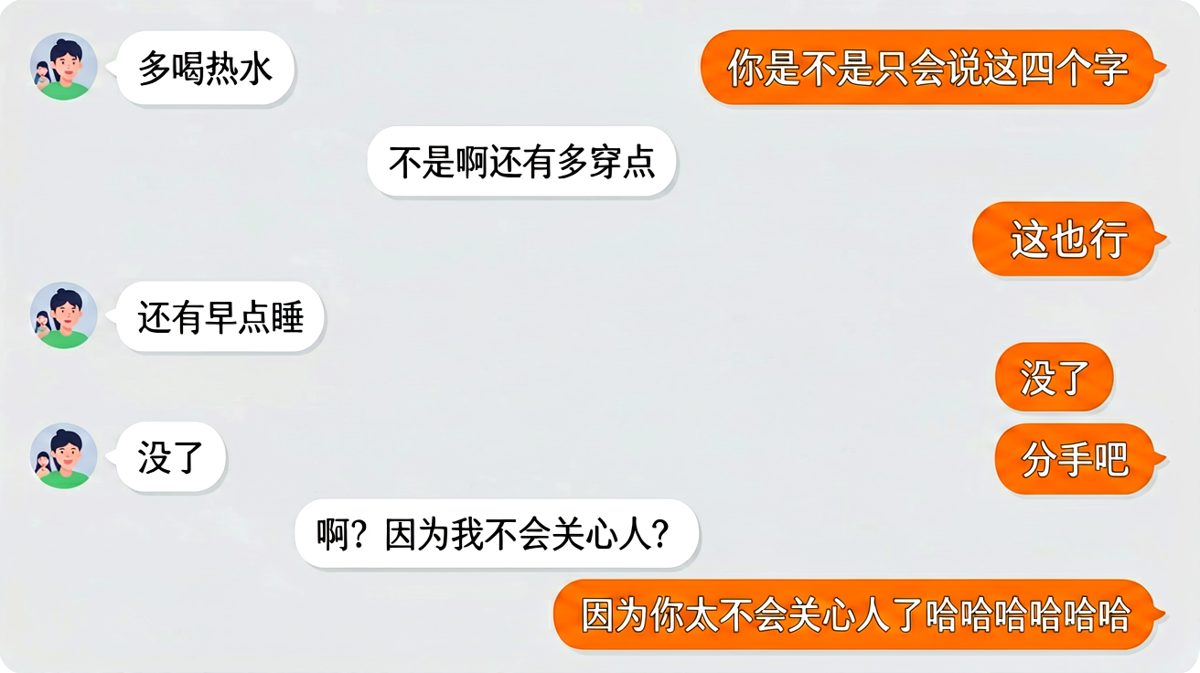 只会说多喝热水终于被吐槽崩了
