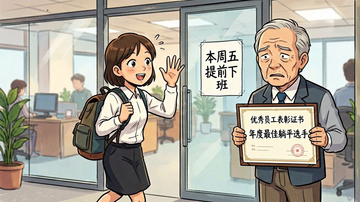 老板：本来想给你发优秀员工奖——员工：谢谢老板，那我先走了，明年再争！