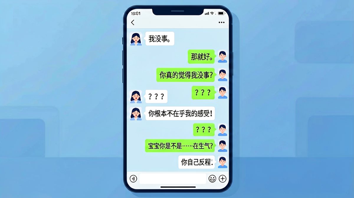 「我没事」的潜台词是「你给我很大压力」