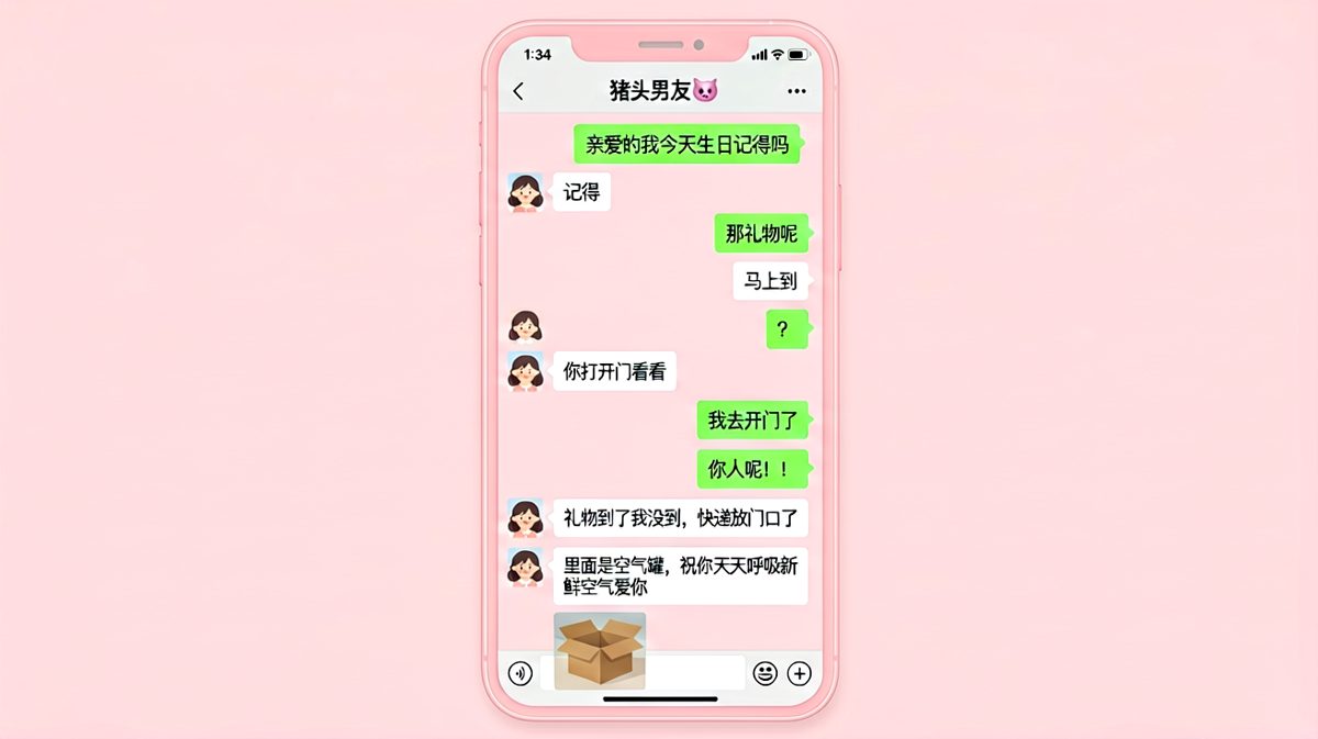 生日礼物是空气罐，男朋友真的是人才。