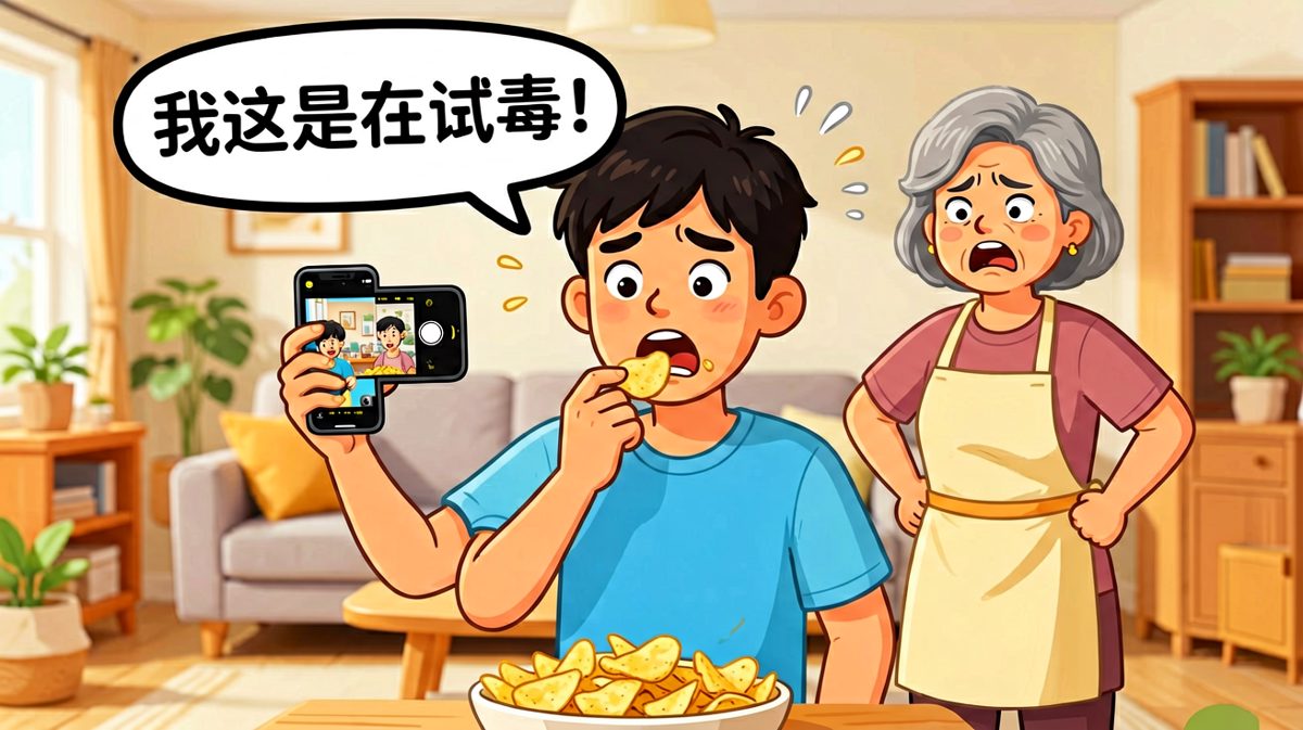 偷吃被当场抓包，百口莫辩！