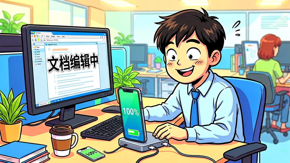 早上满电出门，自信满满