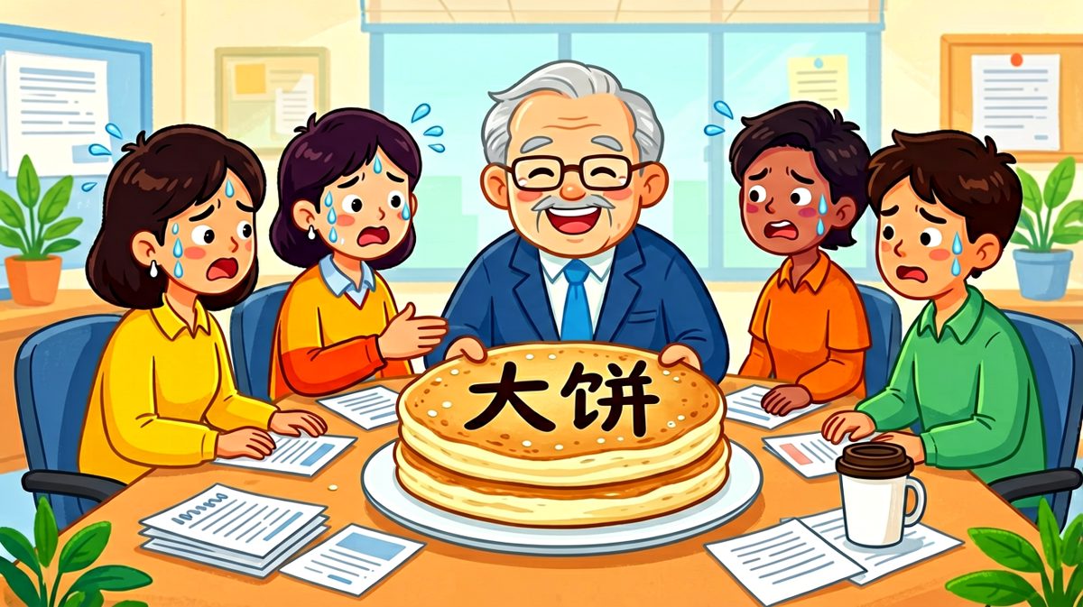 老板画大饼，结果画的是真的饼