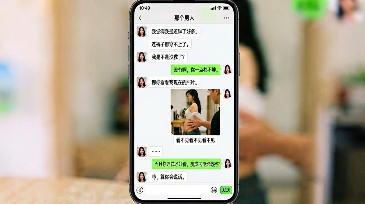 胖不胖的灵魂拷问，男生的神仙操作救场