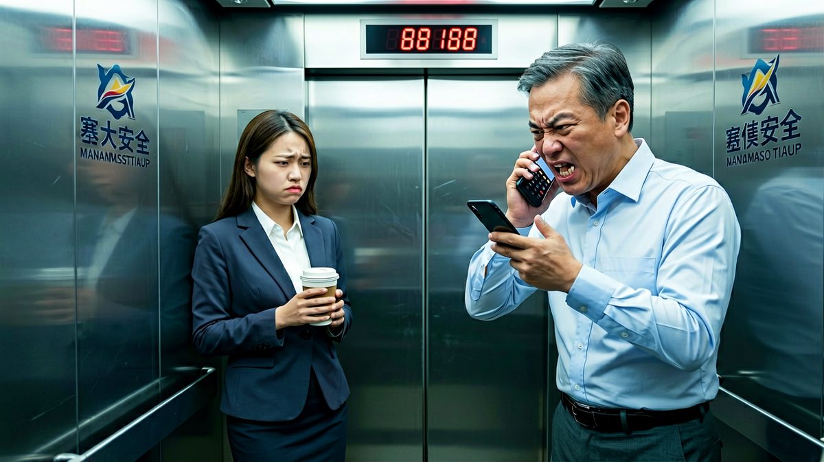老板在电梯里破口大骂'你他妈能不能有点上进心'，电梯门开了，全公司都听见了，员工默默掏出手机录了视频。