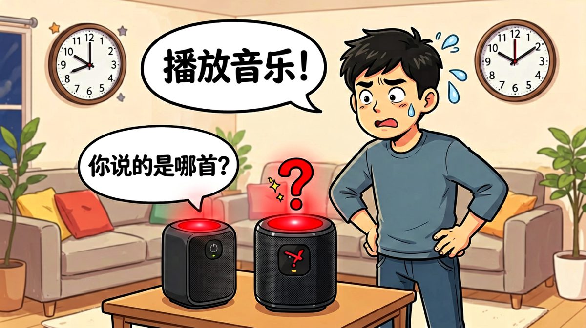 男子下令播放音乐，智能音箱却反问：你说的是哪首？