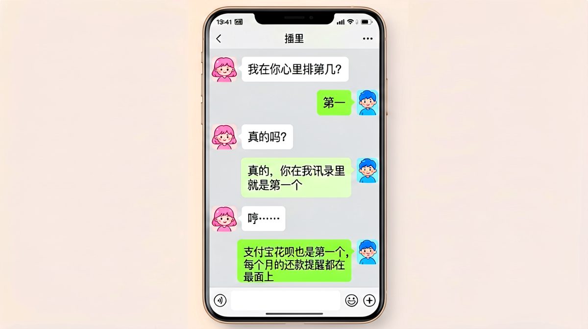 在他心里第一，在花呗那里更是常驻第一。