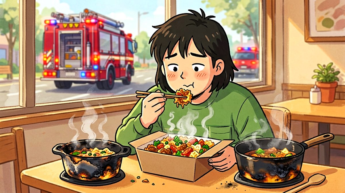 第4格：果然，还是外卖最香。