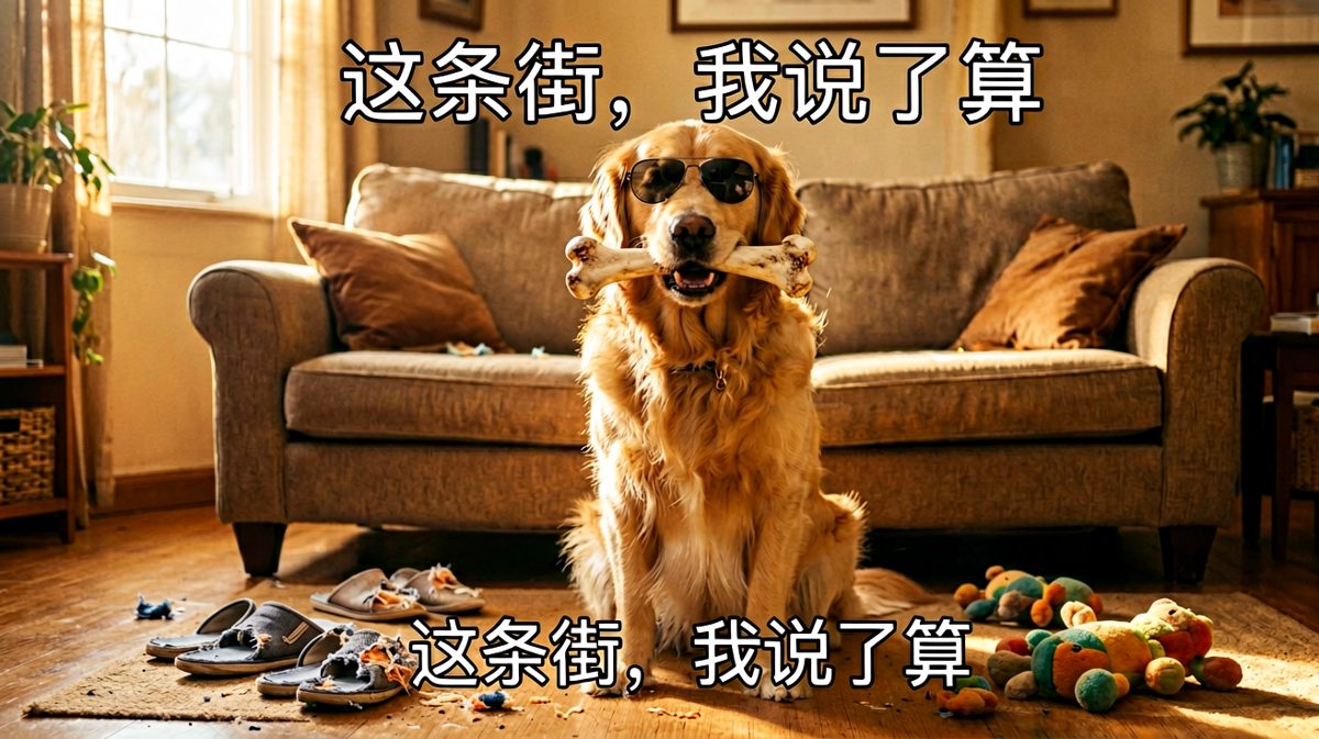 狗狗戴上墨镜就是整条街最拽的仔，谁也别想管它。