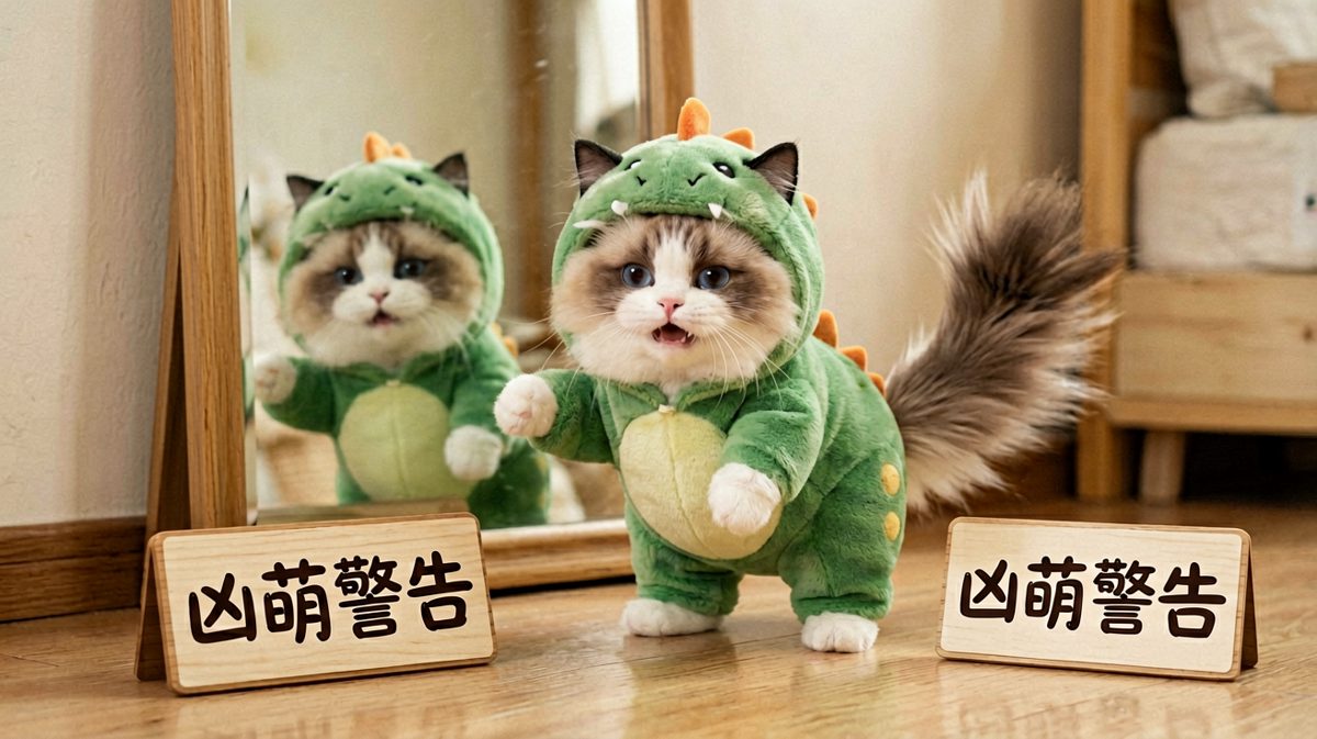 猫：我明明是霸王龙，为什么尾巴这么不听话！