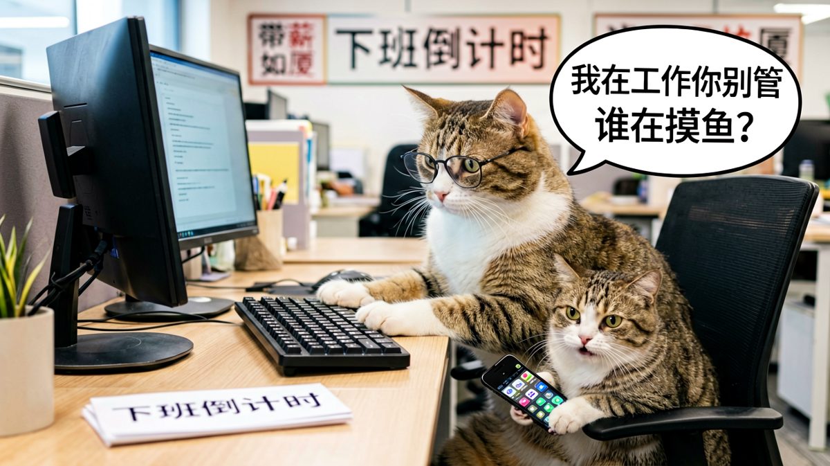 表面工作狂，实际摸鱼王