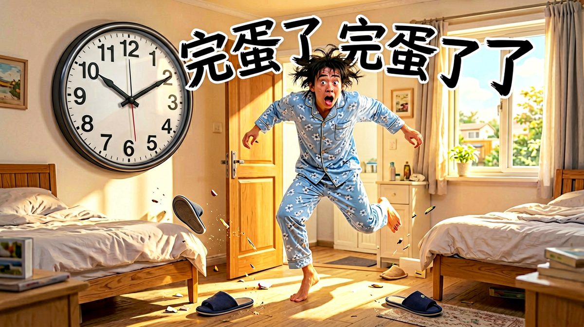 猛然惊醒，发现已经迟到！
