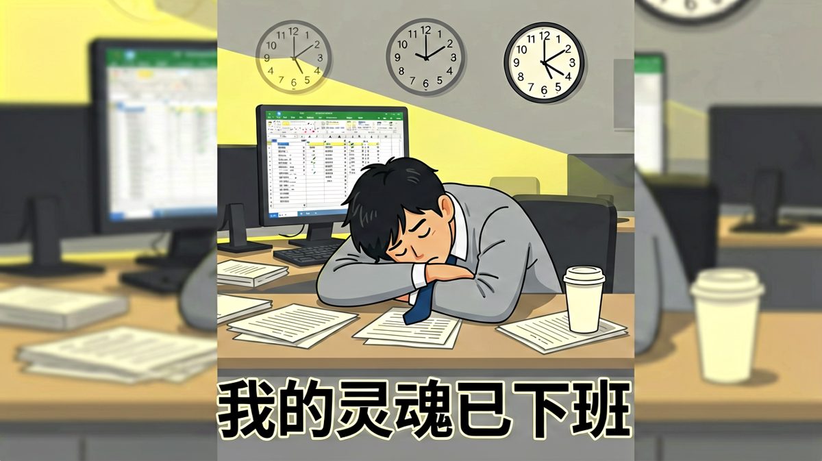 打工人的肉体还在工位，灵魂早已飞向周末