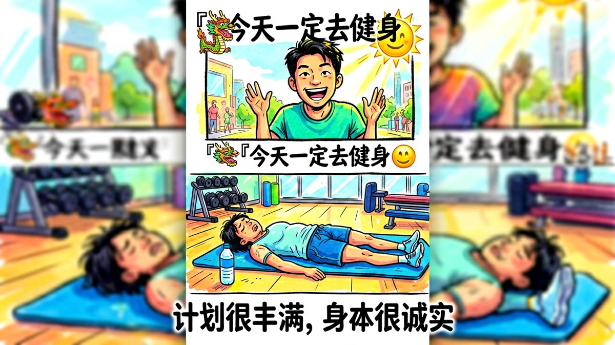 健身房的最佳休息姿势就是直接躺平