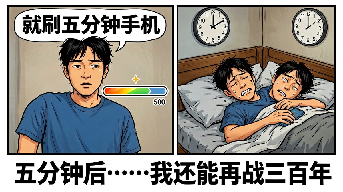 睡前刷手机的承诺，永远是互联网最大的谎言